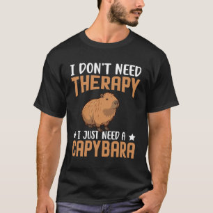 CAMISETA NO NECESITO TERAPIA SOLO NECESITO UN CAPIBARA