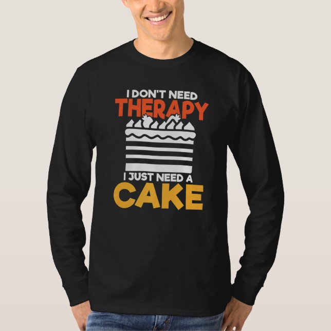 Camiseta No Necesito Terapia Solo Necesito Un Snack De Past (Anverso)