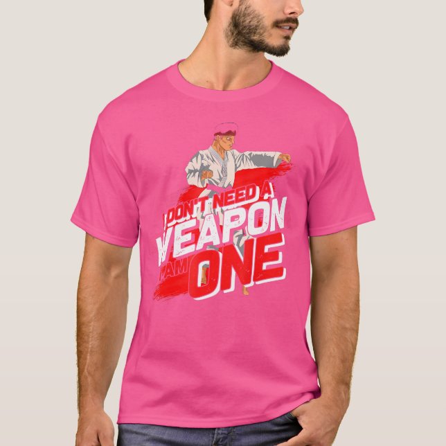 Camiseta No necesito un arma, soy un obsequio divertidísimo (Anverso)