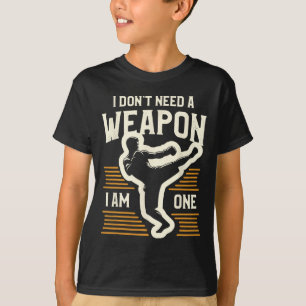 Camiseta No Necesito Un Arma Soy Uno De Kickboxing Kickboxe
