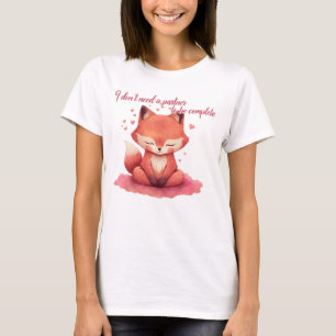 Camiseta No necesito un socio para estar completo