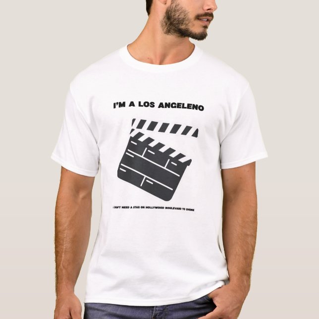 Camiseta No necesito una estrella en Hollywood Boulevard (Anverso)