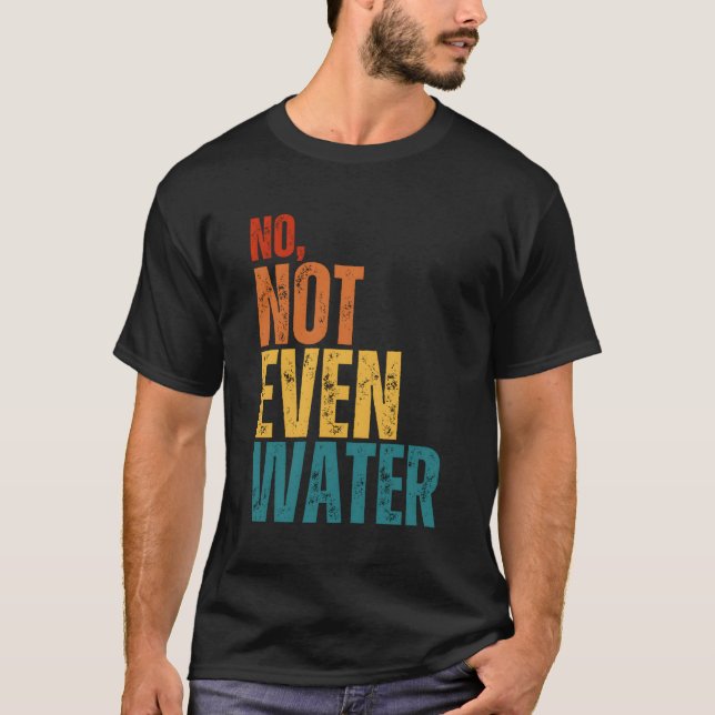 Camiseta No, ni siquiera el agua Ramadán Kareem Mubarak (Anverso)