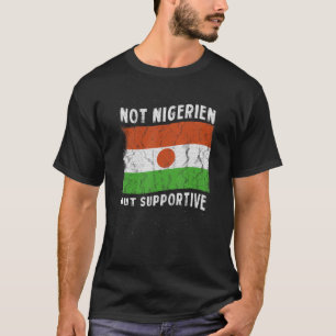 Camiseta No nigerino, pero simpatizante inspiración de la b