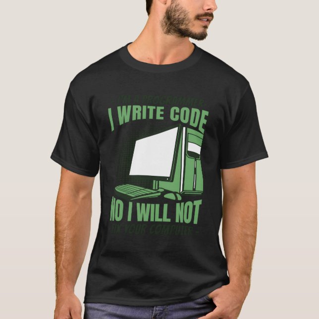 Camiseta No, No Arreglaré Su Programa De Desarrolladores De (Anverso)