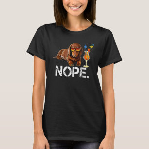 Camiseta No, no es hoy un animal flojo de Dachshund