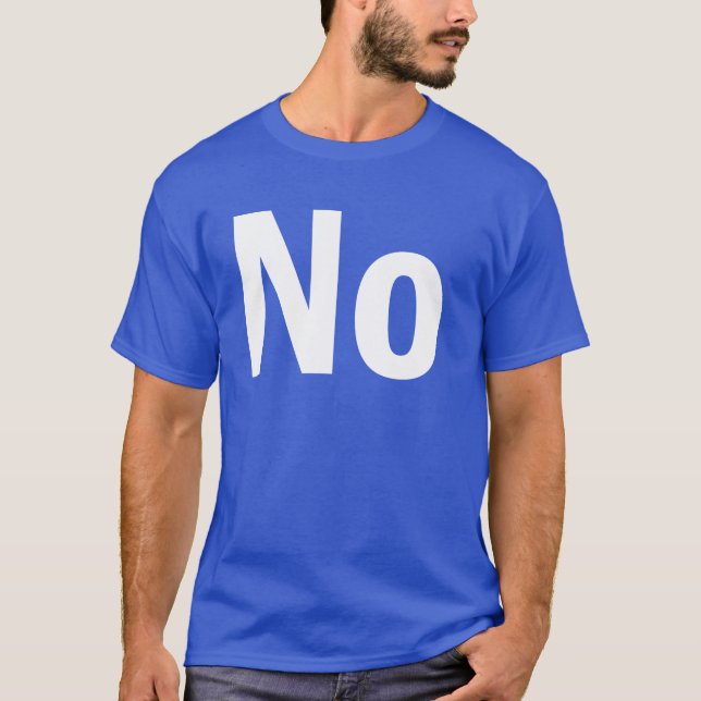 Camiseta No no ningún (Anverso)