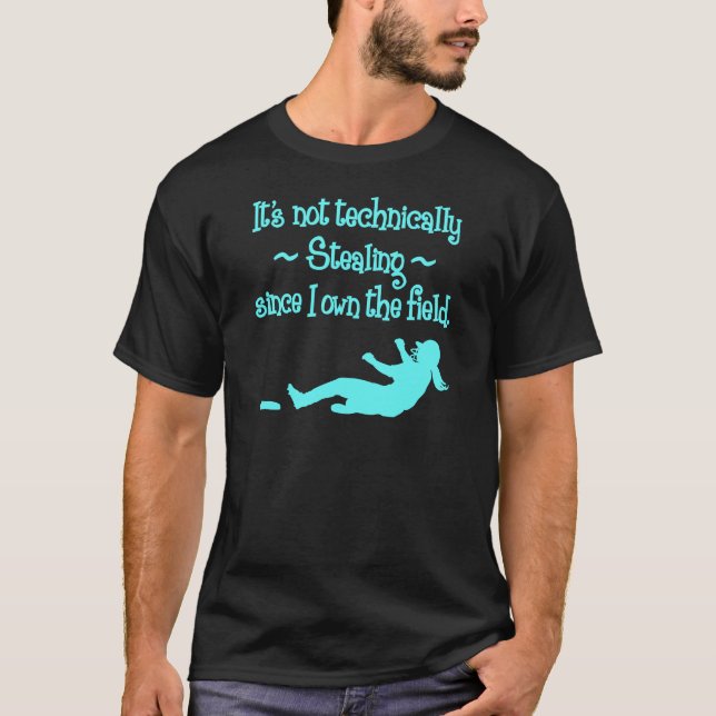 Camiseta No no técnico robando, lt.blue (Anverso)
