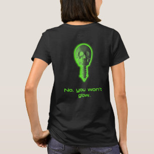 Camiseta No, no vas a brillar el diseño tecnológico de la r