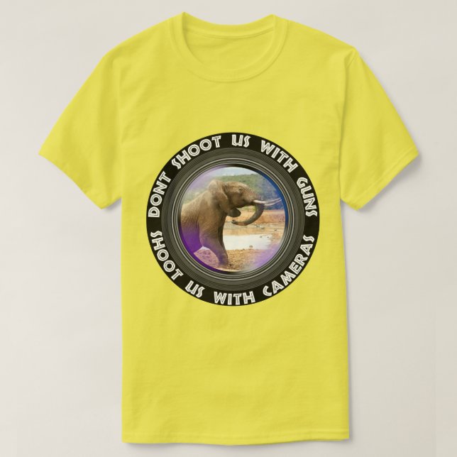 Camiseta No nos disparen al alzamiento del elefante (Diseño del anverso)