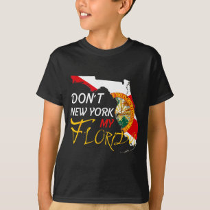Camiseta No Nueva York mi bandera de Florida vintage Florid