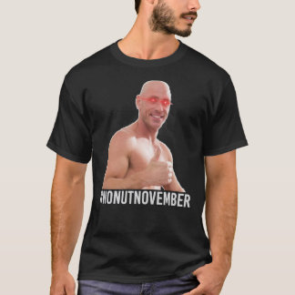 Camiseta No Nut Noviembre meme - Respaldado por Johnny Sins