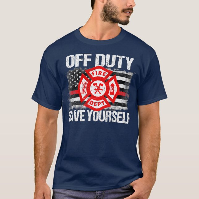 Camiseta No Obligatorio Ahorre Su Propia Familia De Bombero (Anverso)