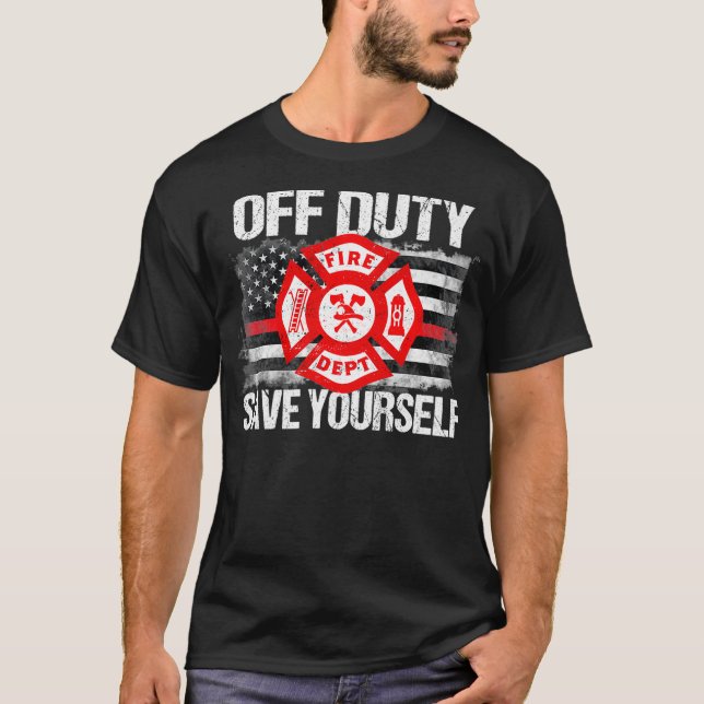 Camiseta No Obligatorio Ahorre Su Propia Familia De Bombero (Anverso)