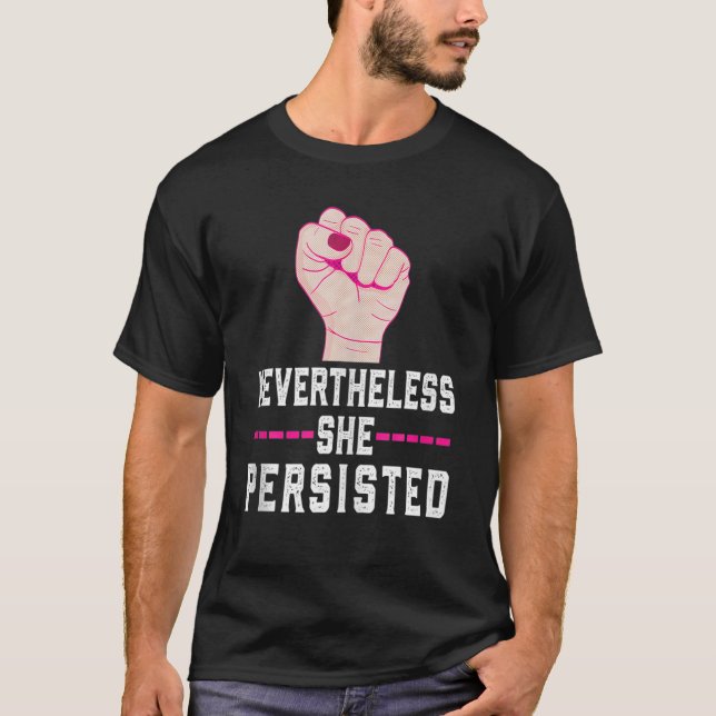 Camiseta No obstante, la feminista resiste a las mujeres (Anverso)