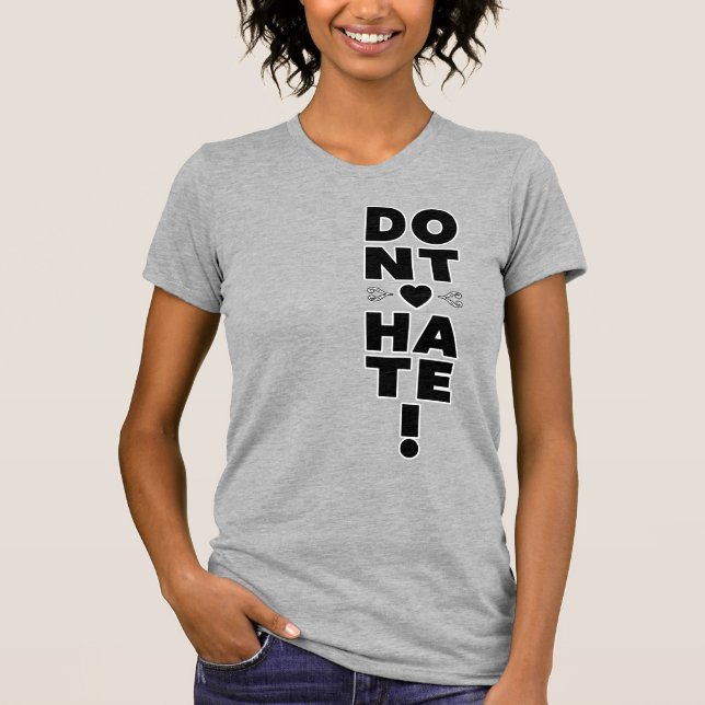 Camiseta No odies con los colores claros (Anverso)