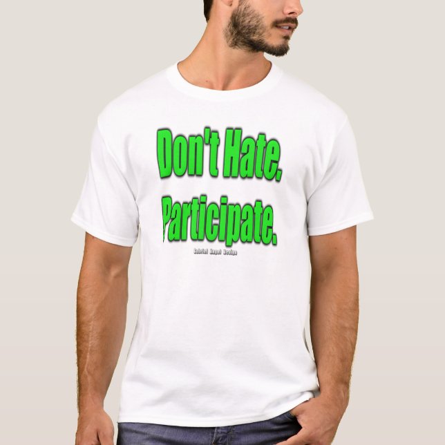Camiseta No odies. Participar (Anverso)