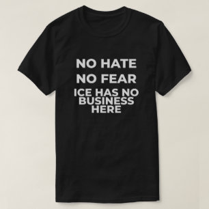 Camiseta No Odio No Miedo Protesta ICE
