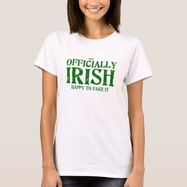 Camiseta (no) oficialmente irlandés (Anverso)