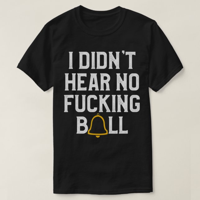 Camiseta No oí nada  (Diseño del anverso)