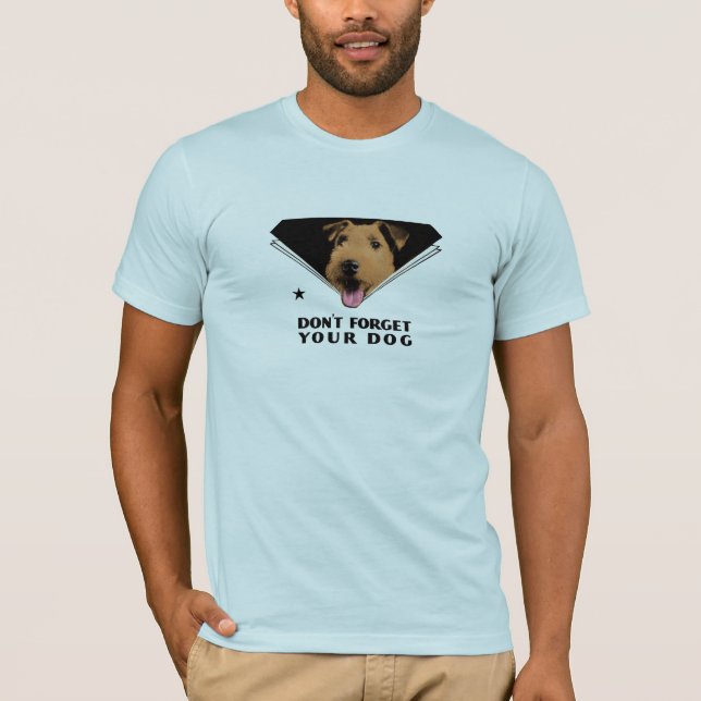 Camiseta "No olvide su perro " (Anverso)