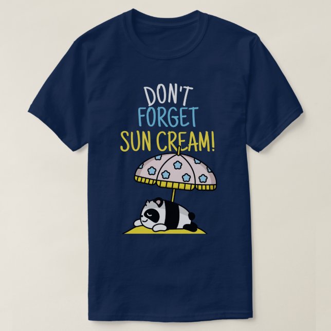 Camiseta No Olviden A Sun Cream Para Concienciar A La Uv 2 (Diseño del anverso)