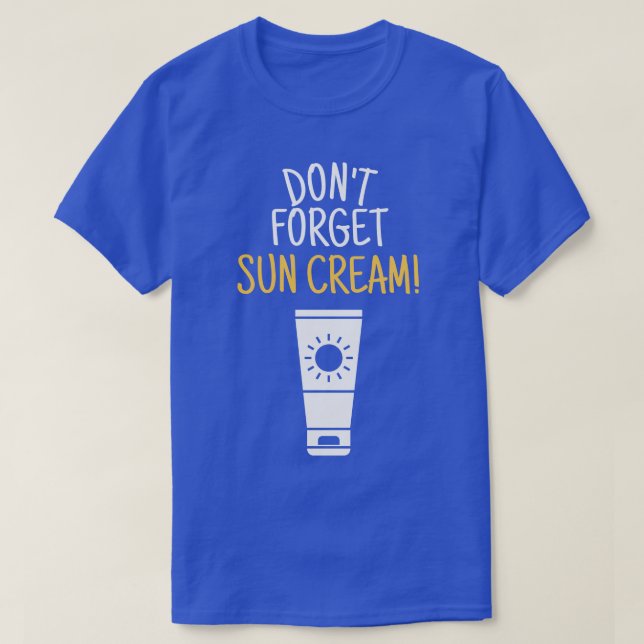 Camiseta No Olviden A Sun Cream Para Concienciar A La Uv Pa (Diseño del anverso)