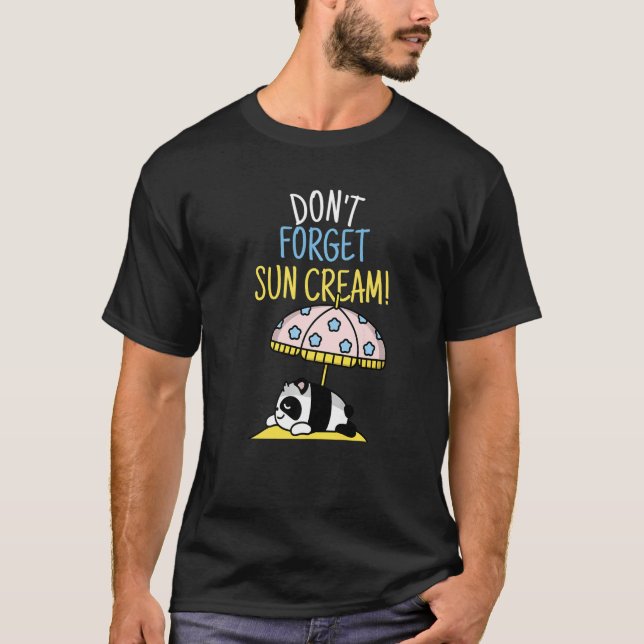 Camiseta No olviden la concientización de Sun Cream Uv sobr (Anverso)