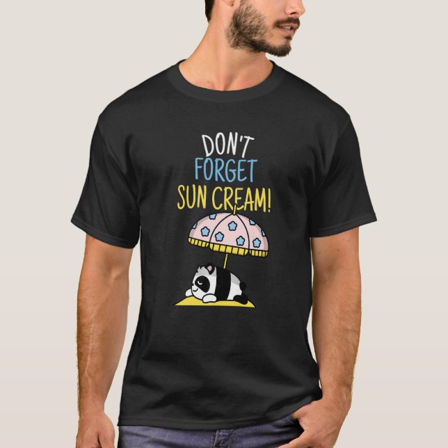 Camiseta No olviden la concientización de Sun Cream Uv sobr (Anverso)
