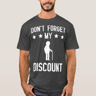 Camiseta No olviden mi regalo de mordaza a la vieja gente c