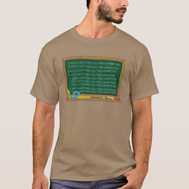 Camiseta No orinaré en el hámster (Anverso)