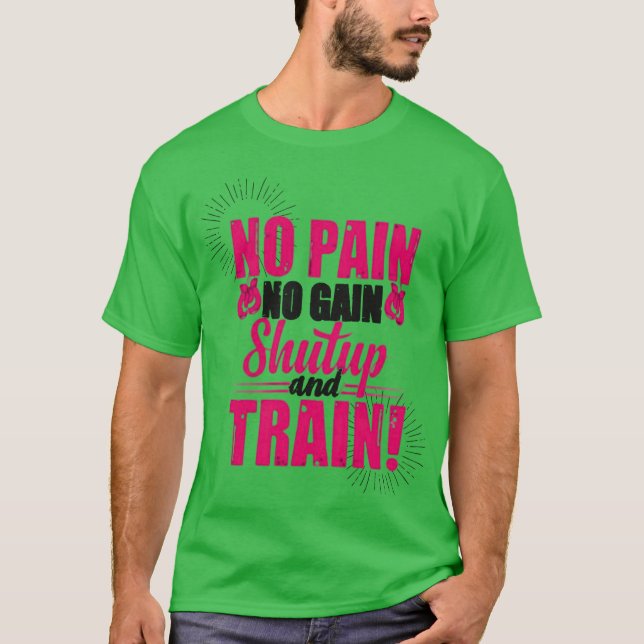 Camiseta No Pain No Gain (Anverso)