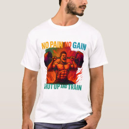 Camiseta No Pain No Gain Shut Up And Train T-Shirt