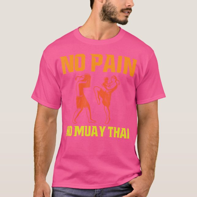 Camiseta No Pain No Muay Thai (Anverso)