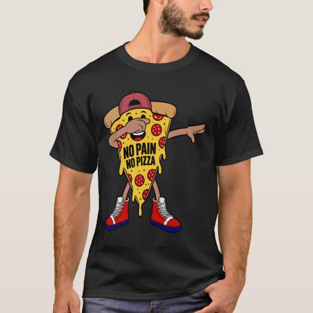 Camiseta NO PAIN NO PIZZA (Anverso)