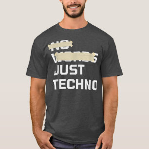 Camiseta No Palabras Sólo Techno EDM Festival de Música Rav