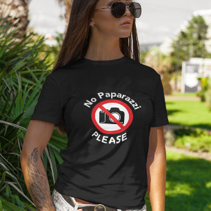 Camiseta No Paparazzi, por favor - Sin fotografía