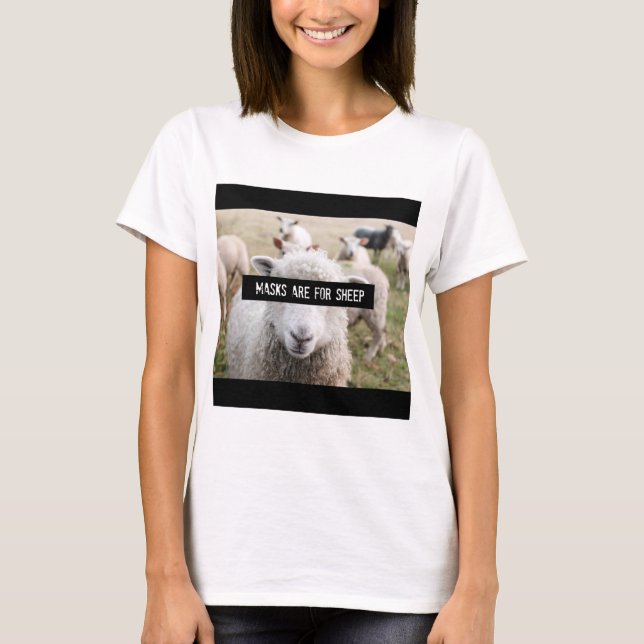 Camiseta No para ovejas (Anverso)