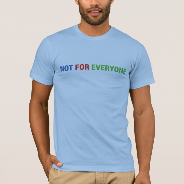 Camiseta No para todos segunda edición (Anverso)