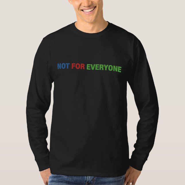 Camiseta No para todos segunda edición (Anverso)