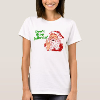Camiseta No pare el creer en Santa