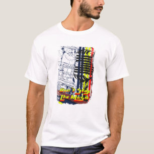 Camiseta no pare la imagen afectada música del grunge