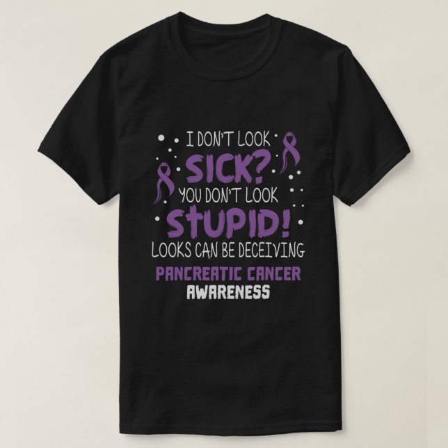Camiseta No parezco enfermizo Cinta de Concienciación sobre (Diseño del anverso)