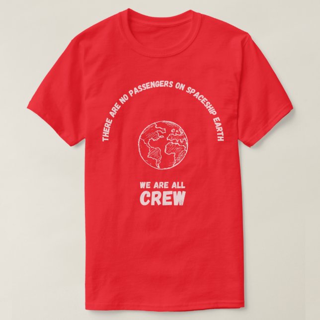 Camiseta No Pasajeros Todos Somos Tripuladores 1 (Diseño del anverso)