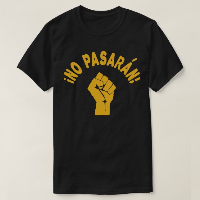 Camiseta No Pasarán Pasarán (Diseño del anverso)