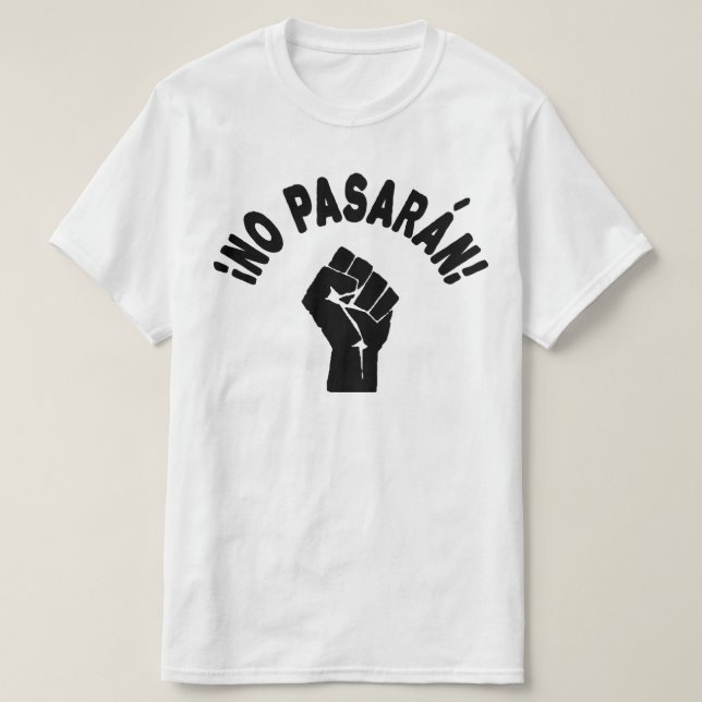 Camiseta No Pasarán Pasarán (Diseño del anverso)