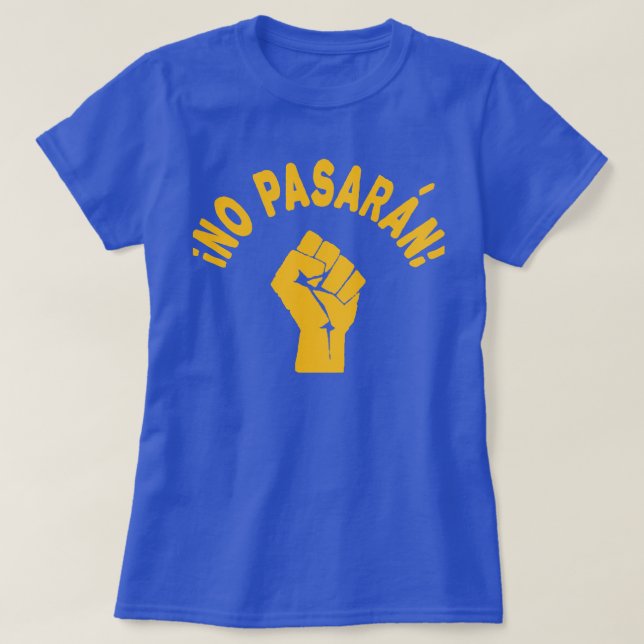 Camiseta No Pasarán Pasarán (Diseño del anverso)