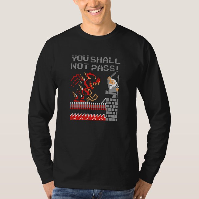 Camiseta ¡No Pasarás! Hombres de Novedad divertidos (Anverso)