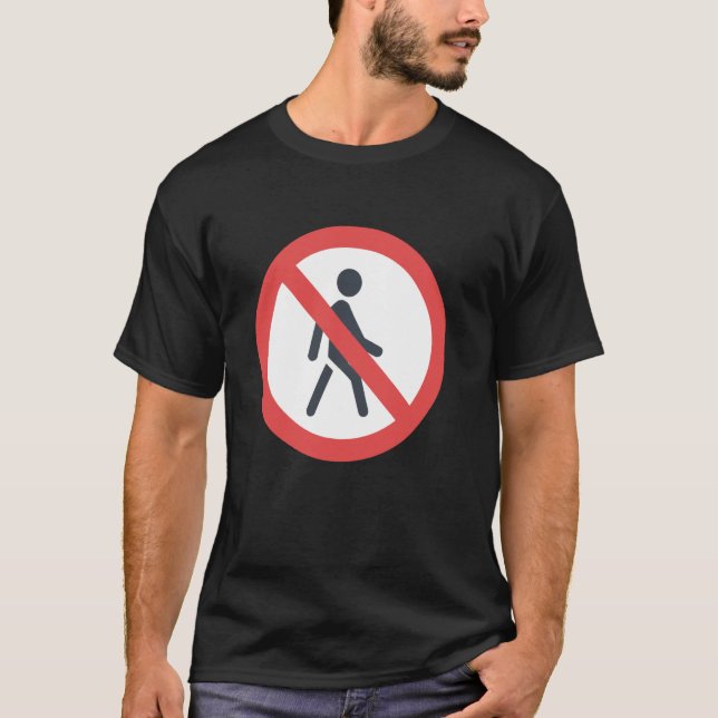 Camiseta No peatones (Anverso)
