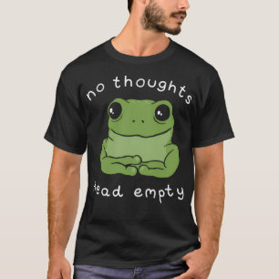 Camiseta No Pensamientos Cabeza Vacía Rana Meme Un Cute Sal